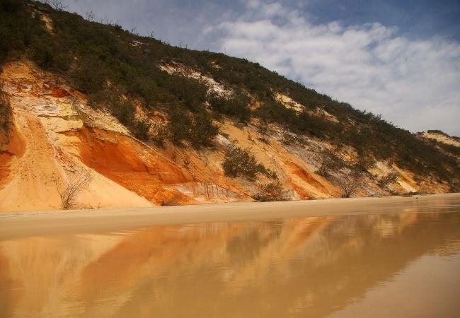 Queensland, Rainbow Beach, Coloured Sands