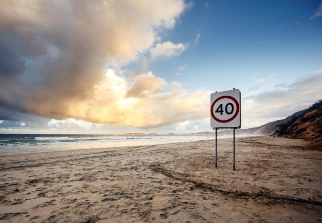 Queensland, Rainbow Beach, Road Sign