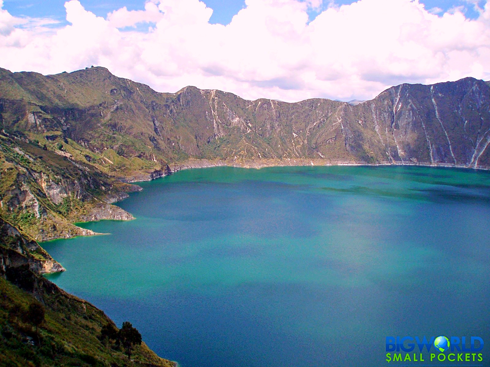 Ecuador, Quilotoa, Lake View