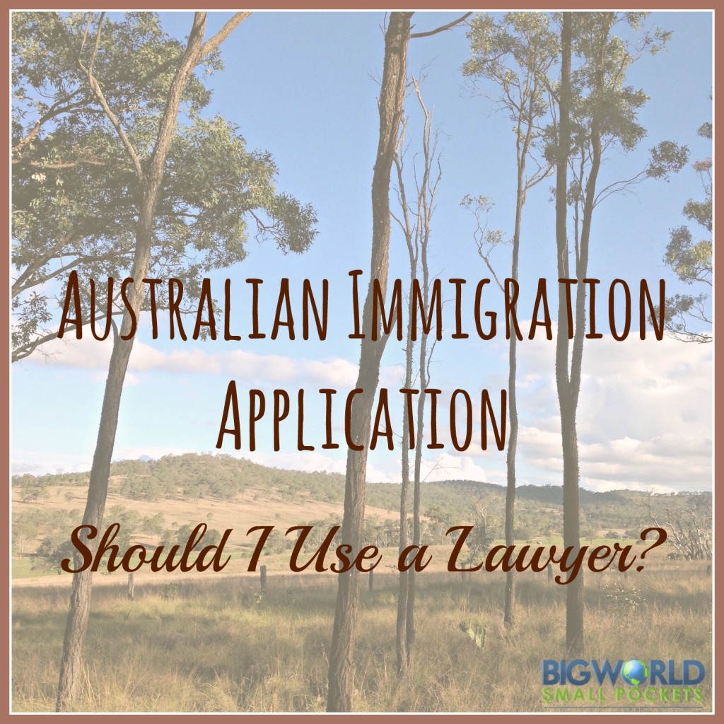 In the process of applying for my permanent residency in Australia, I've met so many others in the same boat and wondering whether legal assistance is worth the money. Here, I give you some benefits about doing so {Big World Small Pockets}