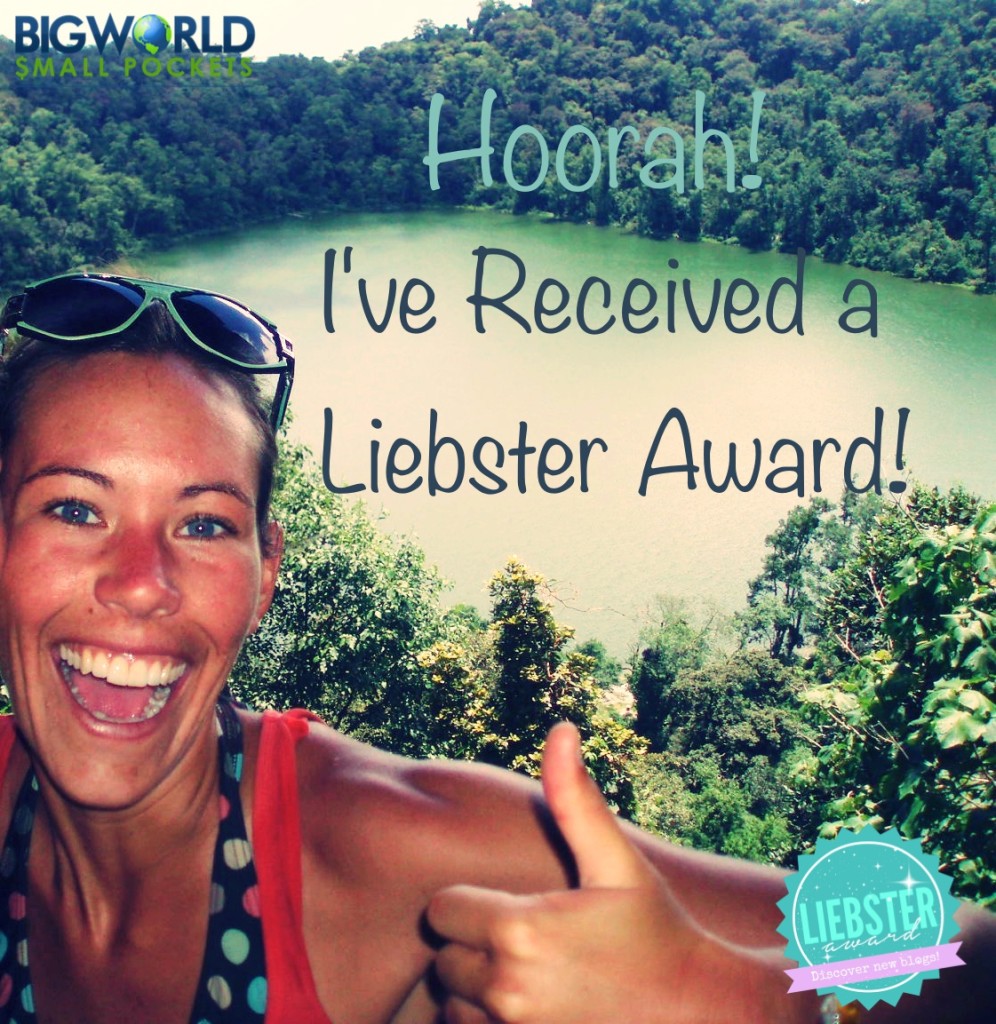 Hoorah! I've Received a Liebster Award!