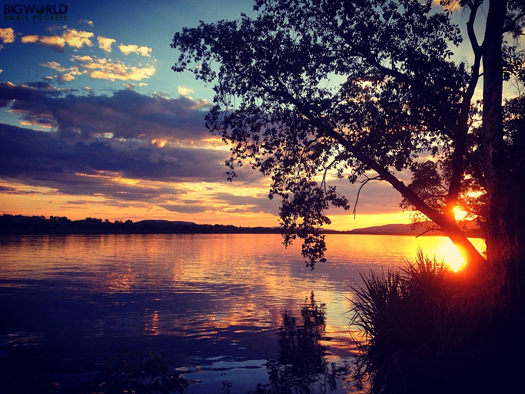 Australia, Lake Kununurra, Sunset