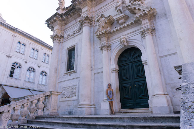 Croatia, Dubrovnik, Me Outside Church