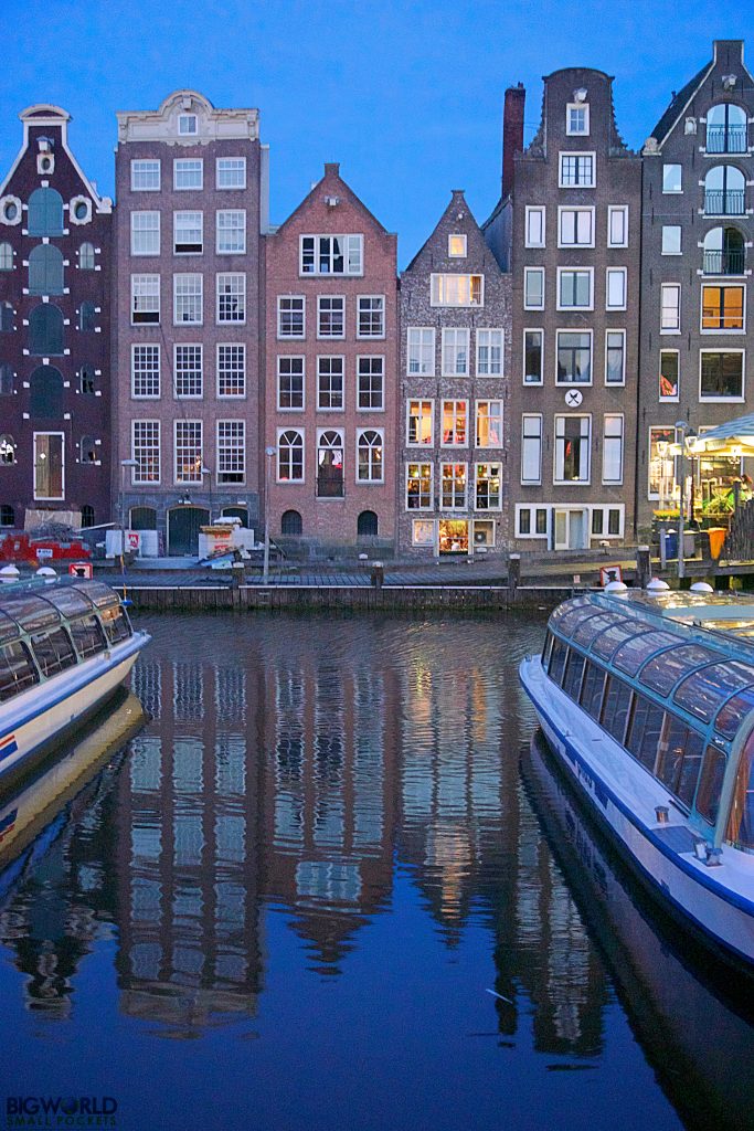 Netherlands, Amsterdam, Canals at Night