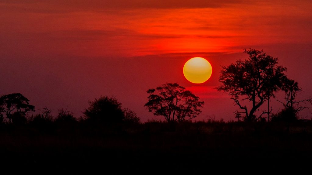 Africa, Botswana, Chobe Sunset