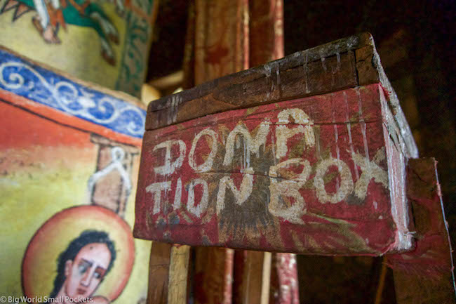 Ethiopia, Bahar Dar, Donation Box
