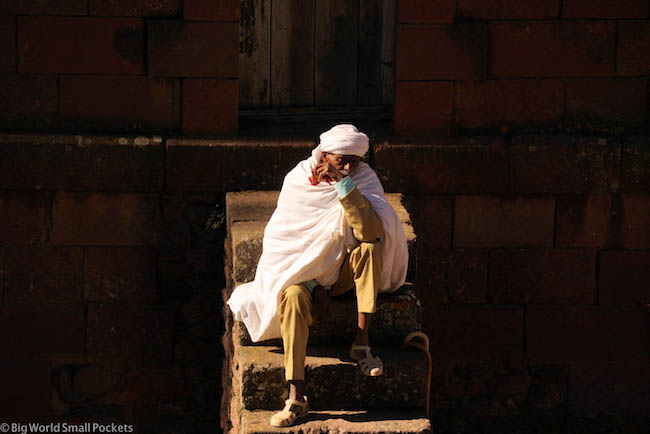 Ethiopia, Lalibela, Old Man