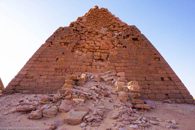 Sudan, Karima, Crumbling Pyramid