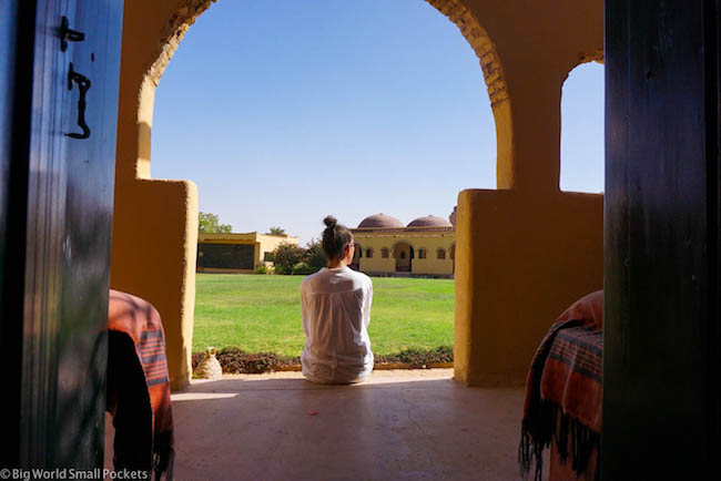 Sudan, Nubian Rest House, Me in Arch
