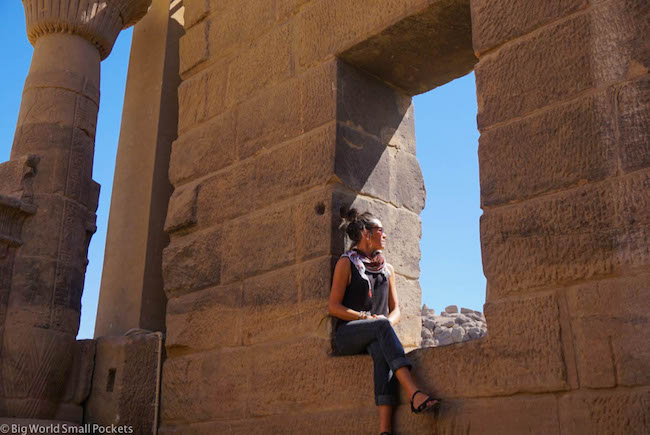 Egypt, Aswan, Me at Philae