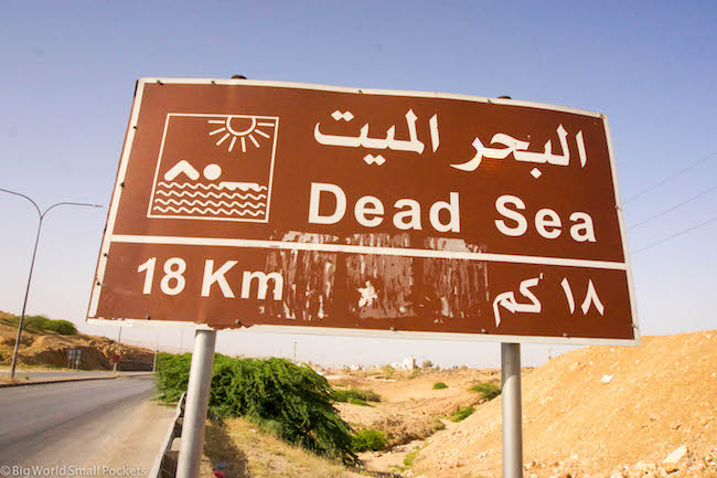 Jordan, Dead Sea, Sign