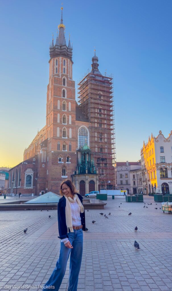 Poland, Krakow, Me in Stare Miasto