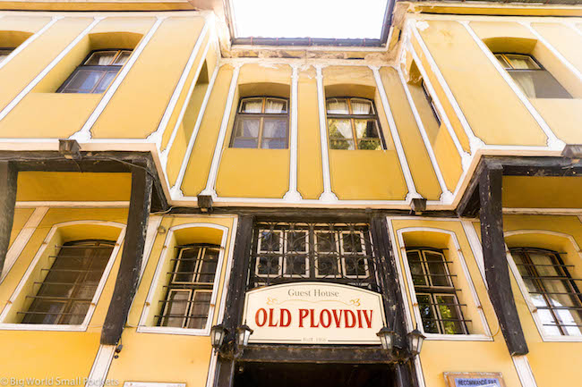 Bulgaria, Plovdiv, Old Hostel Entrance