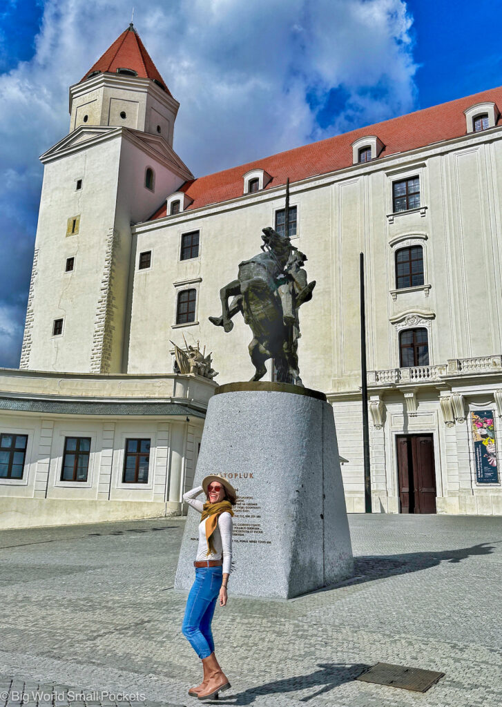 Slovakia, Bratislava, Me at Castle