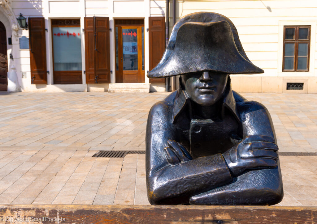 Slovakia, Bratislava, Napoleon Statue