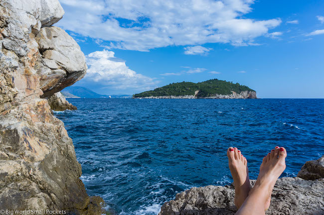 Croatia, Dubrovnik, Me and Feet