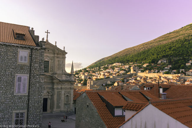 Croatia, Dubrovnik, Pink Sky
