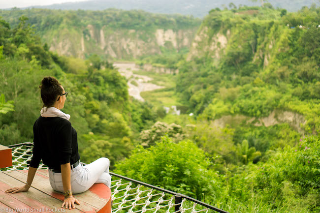 Indonesia, Bukittinggi, Me in Panoramic Park