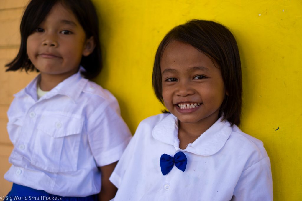 Indonesia, Lake Toba, Girls at School