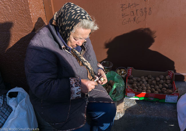 Ukraine, Kiev, Walnut Seller