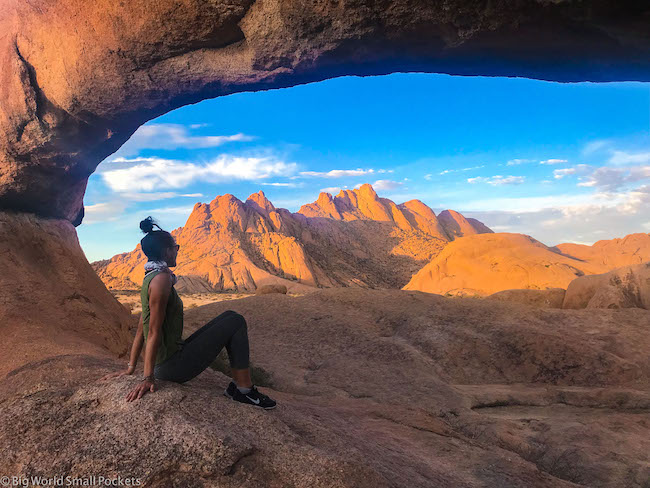 Africa, Namibia, Me at Spitzkoppe