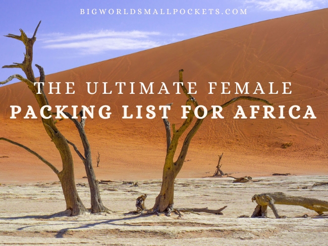 Female Packing List for Africa