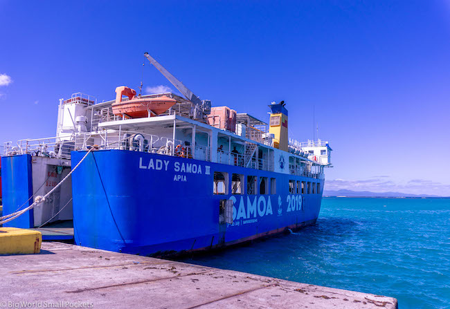 Samoa, Ferry, Docked