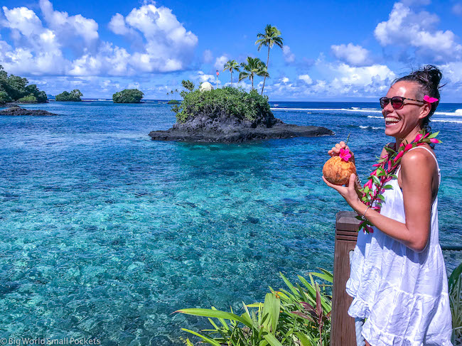 Samoa, Upolu, Me With Coconut