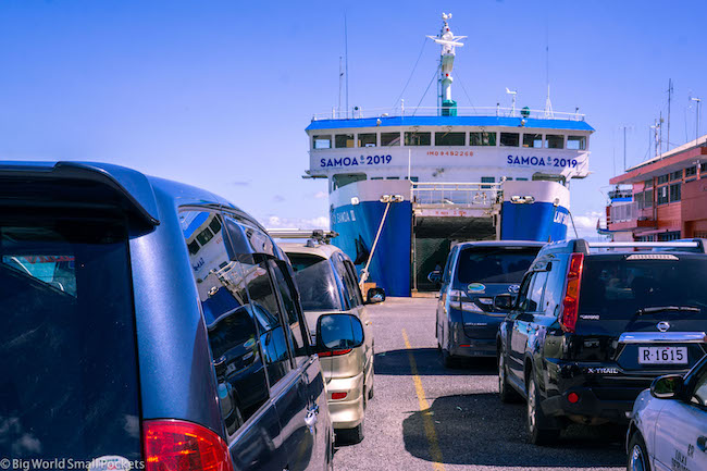 Samoa, Inter-Island Ferry, Cars