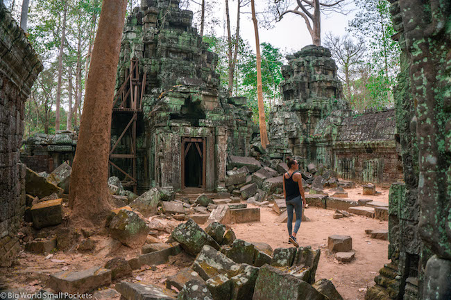 Cambodia, Angkor, Me in Ruins