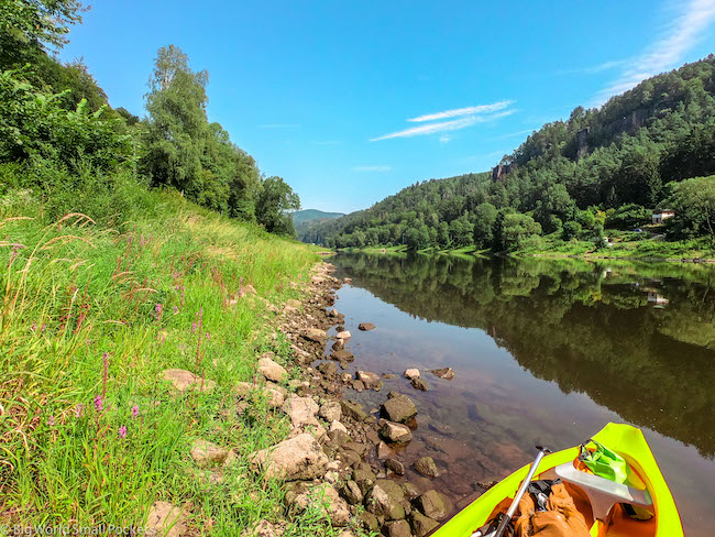 Czech Republic, Bohemian Switzerland, Canoe