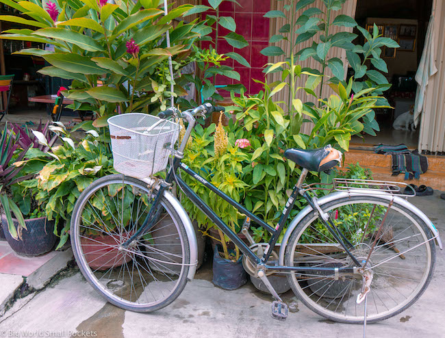 Cambodia, Kampot, Bicycle