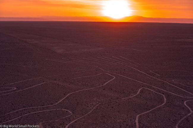 Peru, Nazca Lines, Sunset