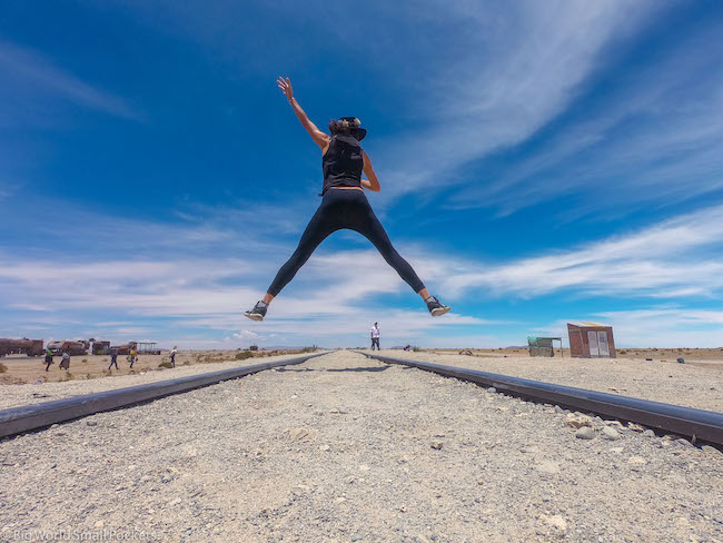 Bolivia, Uyuni, Me Jumping