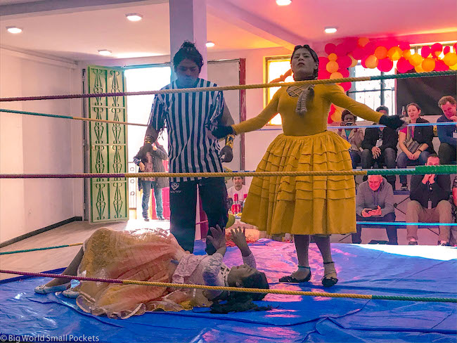 Bolivia, La Paz, Cholita Wrestling