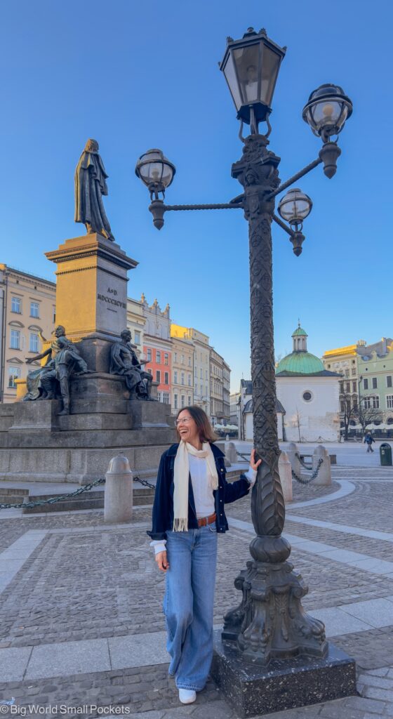 Poland, Krakow, Me in Rynek Główny