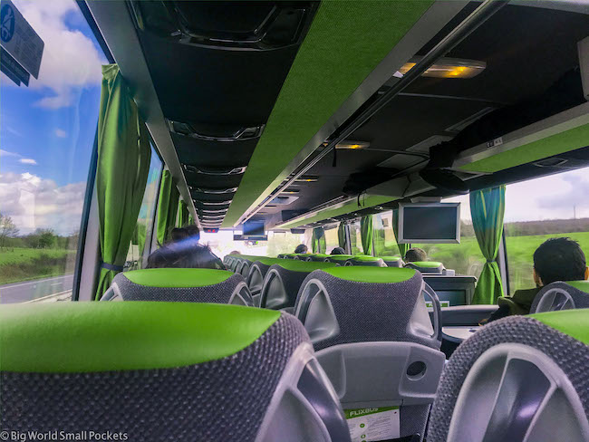 Paris to Barcelona, Flixbus, Seats