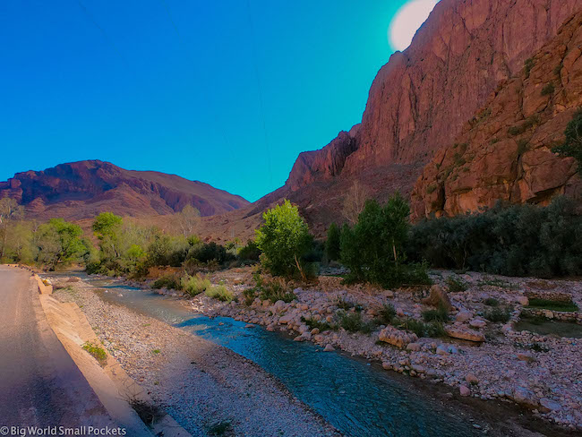 Morocco, Todra Gorge, River