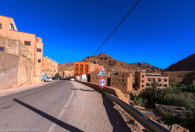 Morocco, Todra Gorge, Road In