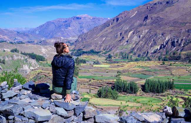 Peru, Colca Canyon, Me at Lookout