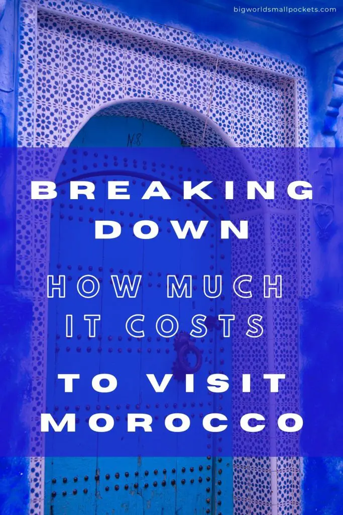 dokładny podział kosztów wizyty w Maroku