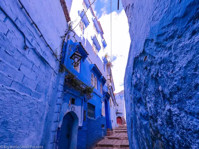 Marokkó, Chefchaouen, utcák