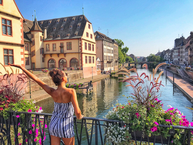 France, Strasbourg, Me on Bridge
