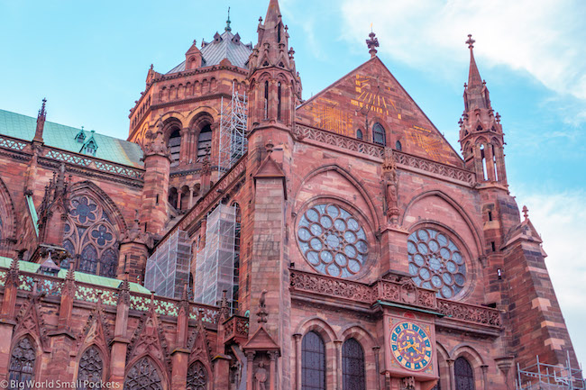 Strasbourg, Cathedral, Pink Hue