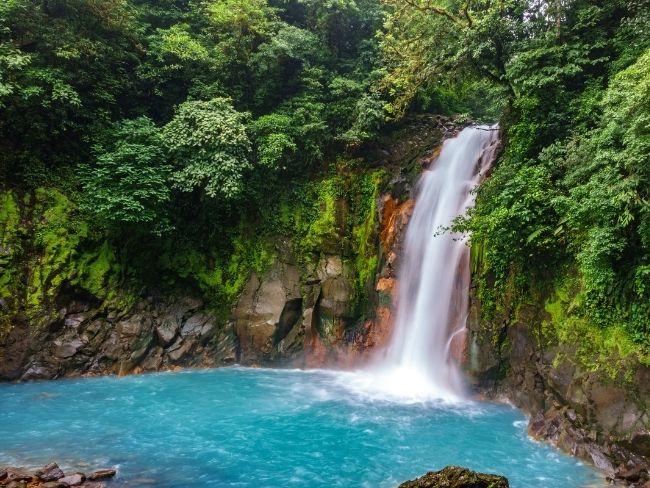 Costa Rica, Rainforest, Waterfall