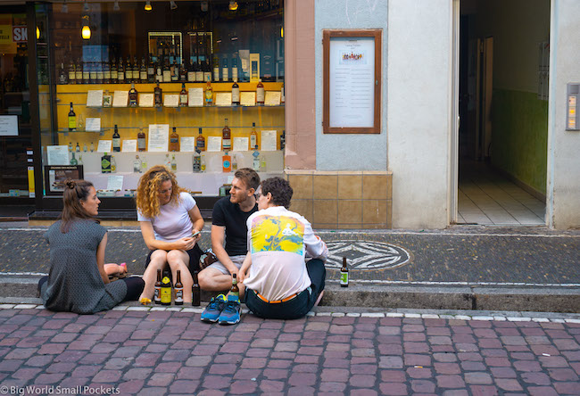 Germany, Freiburg, Locals