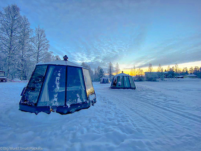 Finland, Lapland, Glass Igloos