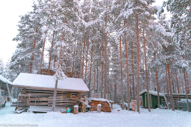 Finland, Lapland, Log Cabin