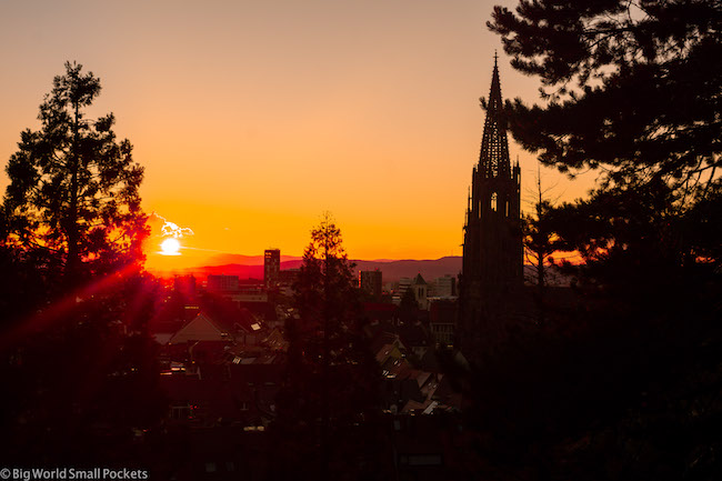 Germany, Freiburg, Sunset Views