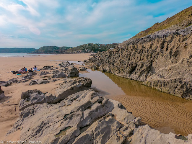 Wales, Gower, Beach Landscape